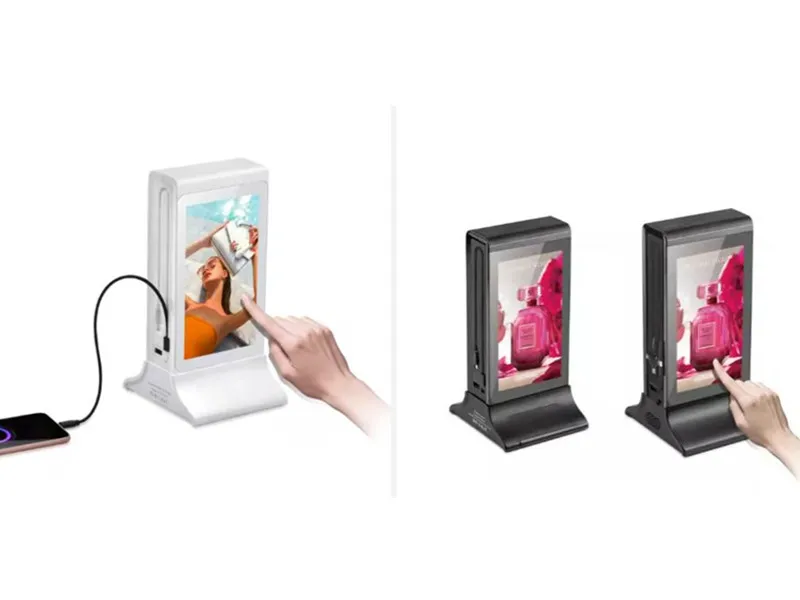 A táblázatról hirdetési lejátszó menü Power Bank