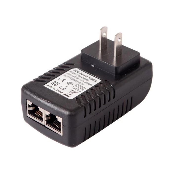 48V 0,5A fali csatlakozó POE befecskendező Ethernet adapter
