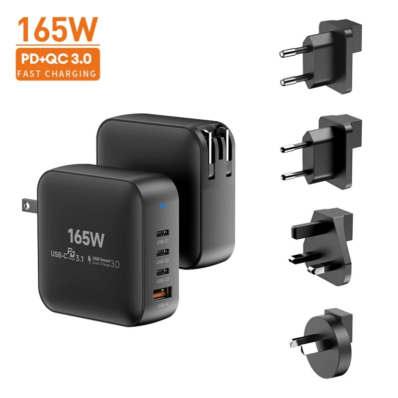 Nagy sebességű 165 W-os Gan töltő
