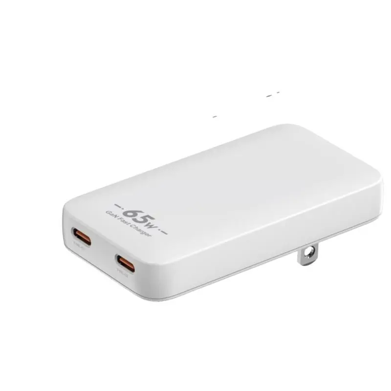 PD65W GaN USB-C ultravékony fali töltő, kétportos adapter